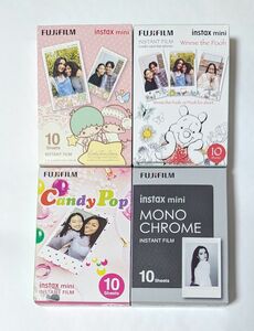 フィルム instax mini キキ＆ララ くまのプーさん　Candy　Pop MONOCHROME　KIKILALA