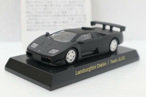 京商 1/64 ランボルギーニ ディアブロ チームJLOC マットブラック 黒 ミニカーコレクション サークルKサンクス Lamborghini Diablo Black