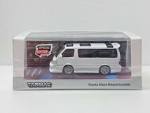 Tarmac 限定 1/64 トヨタ ハイエース 100系 カスタム ワゴン ホワイト ターマックワークス 香港トイカーサロン Hiace_画像4