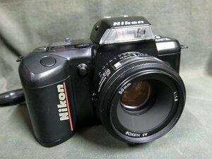 A2458 ニコン F-401 クォーツデイト レンズ：AF NIKKOR 50mm AFフィルムカメラ 現状品