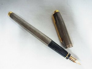 A3616 パーカー ペン先14K 銀製ボディ925刻印 ビンテージ万年筆 現状品