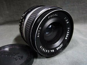 A3723 日本製 FOCAL オート 35mm 1：2.8 MFレンズ 現状品