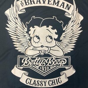 【SALE価格！】THE BRAVEMAN×BETTY BOOP ブレイブマン ベティーブープ ドライ半袖シャツ BBB-2370－ブラック－サイズLの画像6