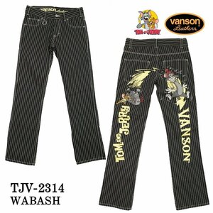 【セール価格！40％OFF！】VANSON×TOM&JERRY　トムジェリ コラボ デニムパンツ　TJV-2314－ウォバッシュ－サイズ38