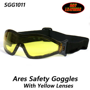 HOT LEATHERS　 Ares Safety Goggles アレス　セイフティーゴーグル ：イエローレンズ