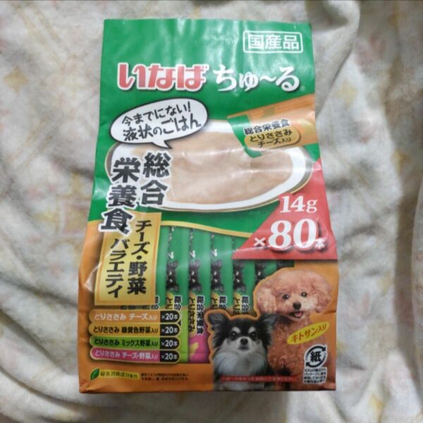 いなば ちゅーる 犬 国産品 総合栄養食 14g ４種 80本 