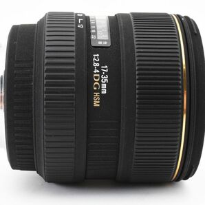 22624Y3 完動品 SIGMA シグマ AF 17-35mm F2.8-4 EX DG HSM Canonキヤノン 広角ズームレンズ フード付きの画像7