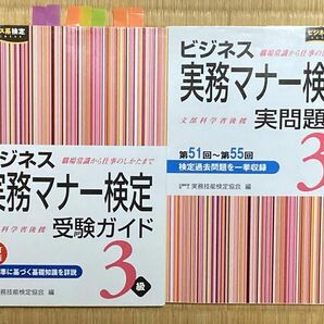 ビジネス実務マナー検定実問題集３級　第５１～第５５回 (ビジネス系検定) ･ビジネス実務マナー検定受験ガイド　実務技能検定協会／編