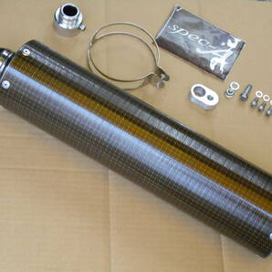 美品!希少!CB400SF/NC31後期/CB400SF VTEC～SPECⅢ/NC39/CBR400RR/NC39/RVF400/NC35 ヤマモトRacing SPEC-A カーボンケブラーS/Oマフラー の画像2