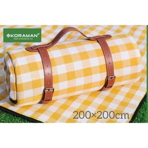KORAMAN レジャーシート 200×200 匿名配送 厚い 厚手 防湿防水