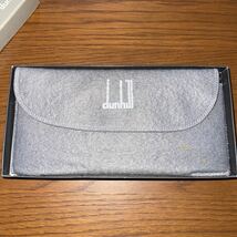 現状品 レトロ 長財布 dunhill Dunhill 札入れ ダンヒル ブラック 黒 レザー ？ 中古品 使用回数少 財布 当時物 _画像8