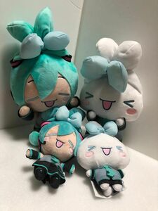 初音ミク×シナモロール　ぬいぐるみ　初音ミク　シナモロール