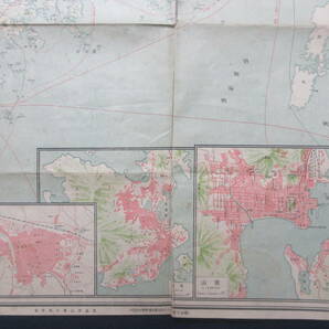 8)古地図『実測最新 朝鮮交通 大正１２年 １/６５０，０００ 約７６×５４ｃｍ 』 の画像5