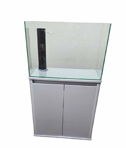 * taking over warm welcome * 60. overflow all glass aquarium 3 point set { aquarium size : width 60.× depth 30.× height 40.} aquarium * tank stand *...na