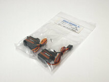 【M1266】EMAX ES08MD 2 メタルギヤ ミニ サーボ 2個セット 新品（RC ラジコン スペア パーツ SERVO WORLD MODELS）_画像1