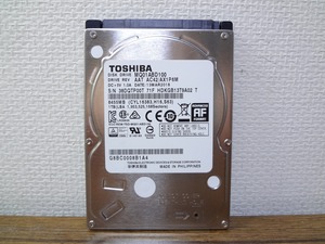 ●ノートPC用 HDD　SATA　2.5インチ 1TB③ 使用時間短い