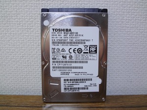 ●ノートPC用 HDD　SATA　2.5インチ 1TB① 使用時間短い