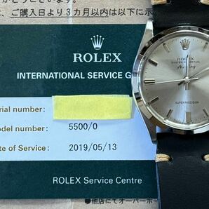 ROLEX5500日ロレOHエアキングAir-King1968年 Vintage 美品の画像1