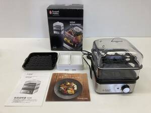 ★◆【美品】Russell Hobbs ラッセルホブス ミニスチーマー 7910JP レシピ本付き 2017年製 80サイズ