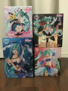 初音ミク AMP フィギュア 4個 未開封 Rody マーメイド Birthday アラビアン