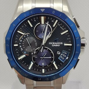 【美品】CASIOカシオOCEANUSオシアナスGPS電波ソーラーOCW-G2000RA-1AJF箱保付きメンズ腕時計