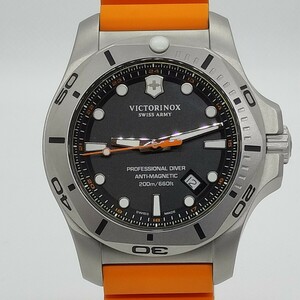 [ ultimate beautiful goods ]VICTORINOX Victorinox I.N.O.Xi knock s Professional diver 241845 box guarantee attaching men's wristwatch 