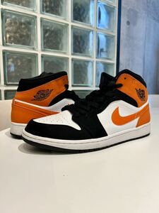 AIR JORDAN 1 MID "SHATTERED BACKBOARD" 554724-058 （ブラック/スターフィッシュ/ホワイト）