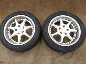 ENKEI Racing アルミホイールセット　205/55R16 ADVAN Neova 16x7.0J +38 　PCD114.3　5H　2本セット