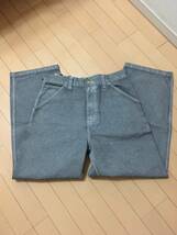 CARHARTT WIP 23AW OG SINGLE KNEE PANT Wax Blacksmith Stone Washed S カーハート シングルニー パンツ ワーク グレー ブラック I032360_画像1