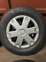 新車外し　ダイハツ純正 12インチ4.0J+40 4穴　PCD100 BS ECOPIA R710A 145/80R12 80/78N LT ４本　アトレー ハイゼット カーゴ_画像2