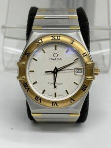 美品★ OMEGA constellation コンステレーション デイト ホワイト文字盤 コンビ Ref.396.1201 Cal.1532 デイト QUARTZ メンズ腕時計 稼働品