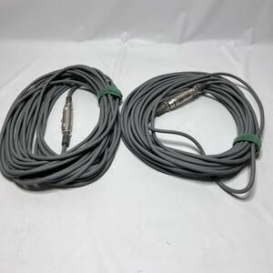 XLR 15m ITTキャノンコネクター オス メス / HIRAKAWA HC-4E6 2本 ★915