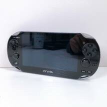 136【中古】SONY PlayStation Vita 本体 PCH-1100 ソニー プレイステーション ヴィータ ブラック PSVITA 動作未確認 ジャンク 現状品_画像1