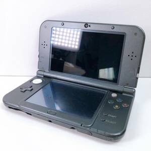 117【中古】New Nintendo 3DS LL 本体 RED-001 ブラック ニュー ニンテンドー 3DS LL タッチペンなし 動作確認 初期化済み 現状品