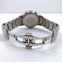 145【中古】EMPORIO ARMANI エンポリオアルマーニ クロノグラフ デイト クォーツ メンズ腕時計 AR2448 動作確認済み 箱付き 現状品_画像6