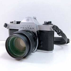 135【中古】ASAHI PENTAX SPOTMATIC F ペンタックス スポットマチック ボディレンズ TAKUMAR 1:1.4/50 フィルムカメラ 動作未確認 現状品