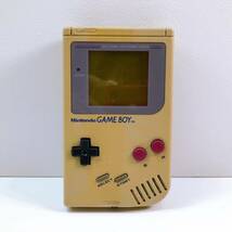 156【中古】Nintendo GAMEBOY 本体 DMG-01 ニンテンドー ゲームボーイ 初代 任天堂 通電確認済み/ ちびまるこ ゲームソフトセット 現状品_画像2