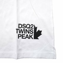 2023◆新品◆ディースクエアード2◆メゾンの ロゴ Tシャツ で視線をクギヅケ DSQUARED2 半袖 M ホワイト 白 オーバーサイズ クルーネック_画像2