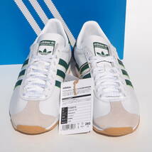 デッド!! 希少!! 新品 US 8 / 26cm 日本企画 21年製 adidas カントリー COUNTRY OG 白ｘ緑 レザー 天然皮革 _画像3