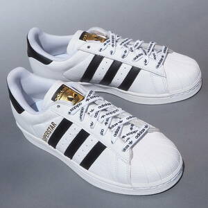 デッド!! 26cm 新品!! 19年製 adidas SUPERSTAR1986 WHITE/BLACK スーパースター 1986 天然皮革レザー EG6325