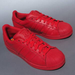 美品!! 27,5cm 限定 15年 adidas PHARRELL WILLIAMS SUPERSTAR SC 赤 スーパースター ファレル