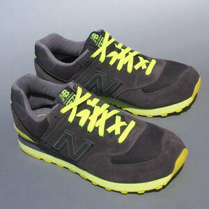  dead!! new goods USA limitation US 11.5 D /29.5cm records out of production! New balance NB ML 574 KNR gray x fluorescence yellow color 