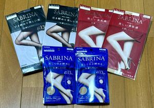 【1スタ！】未使用まとめてストッキング6点セット★保管品 サブリナSABRINA L〜LLサイズ