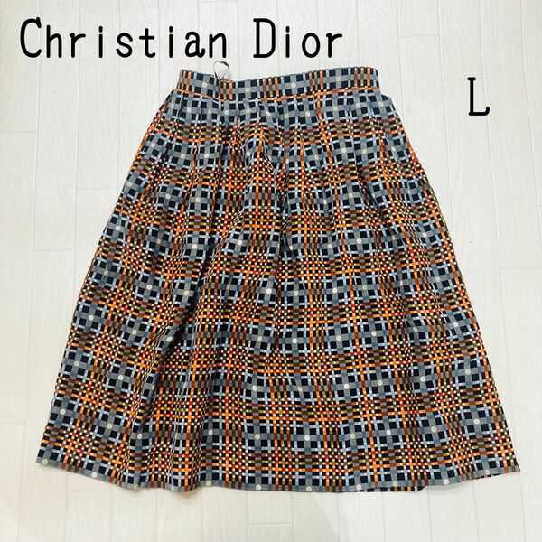 クリスチャンディオール　Christian Dior スカート　レトロ　L