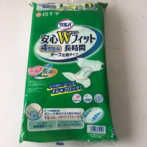 白十字 サルバ 安心Wフィット Lサイズ 男女オムツ共用 600ml 1枚 大人おむつ 新品未使用未開封