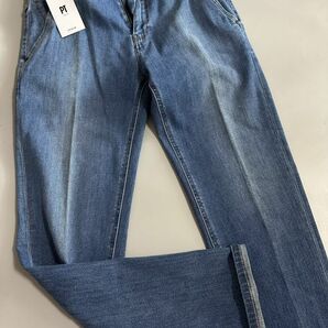 3614】新品4.9万【PT TORINO / ピーティトリノ 30 定番 INDIE リヨセル混ジャージーストレッチデニム クロップドスタイル】インディゴの画像4