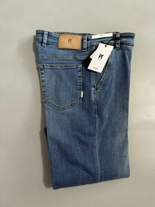 3614】新品4.9万【PT TORINO / ピーティトリノ　30　定番　INDIE　リヨセル混ジャージーストレッチデニム　クロップドスタイル】インディゴ