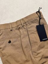 4595】新品5.5万【LARDINI / ラルディーニ　46　春夏モデル　リネン×コットンパンツ　スリムシルエット　【LARDINI STORE】】サンドトープ_画像2