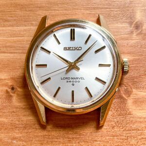 セイコー ロードマーベル 36000 バーインデックス 略字 サンレイ文字盤 稼働品 1973年11月 SEIKO LORD MARVEL 諏訪精工舎 5740-8000 5740C