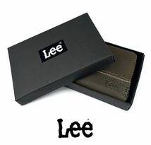 Lee ステッチ デザイン ラウンドコインケース 小銭入れ 本革 リアルレザー_画像9